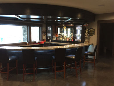 Custom bar and entertaining cabinetry