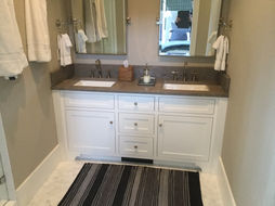 Bathroom cabinetry and tile